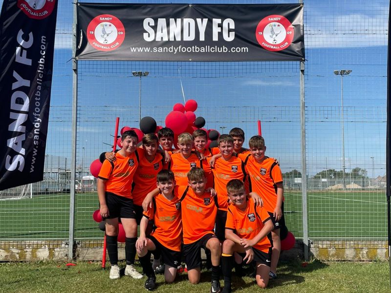 Under 13s win Sandy FC tournament